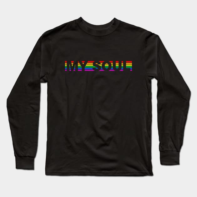 Team Rainbow LGBT My soul is rainbow Long Sleeve T-Shirt by teamrainbowstore